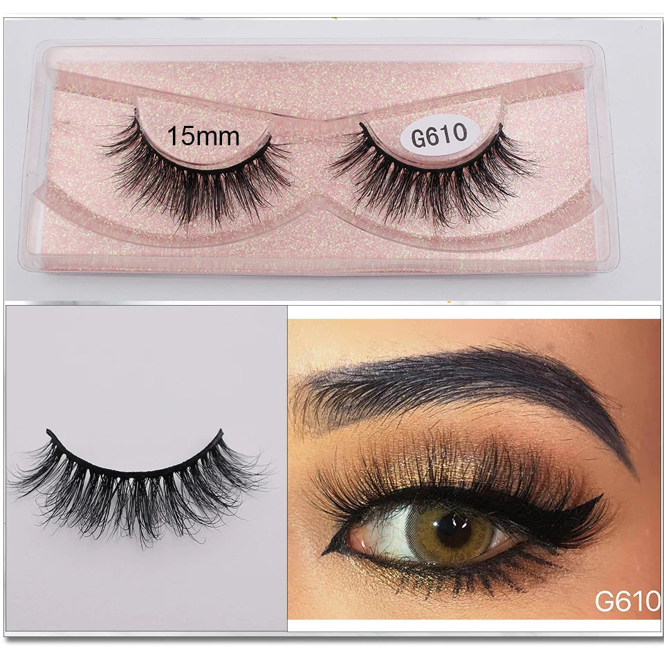 Mink Eyelashes New Soft Natural Full Strip Lashes Vendor Wholesale Fluffy Wispy 3d Mink Lashes Suppliers