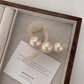 1pc Elegant Vintage-Inspired Pearl Hair Claw Clip for Women - High-Quality Acrylic Shark Clip with Imitation Pearls,Secure Hold