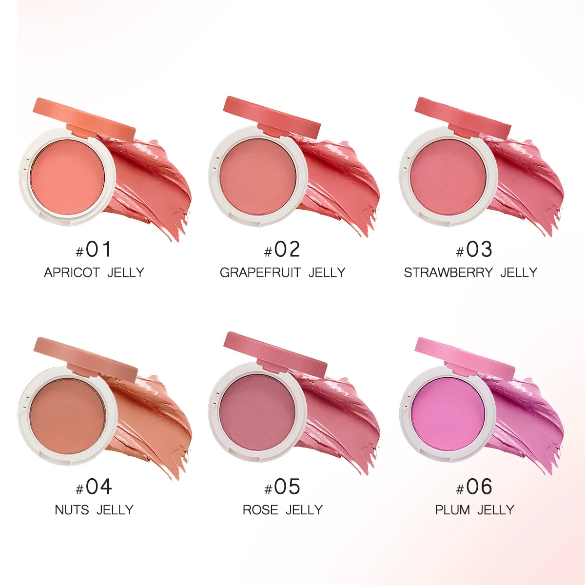HOLIKA HOLIKA Jelly Dough Blusher,Gel Texture,Hydrating&Non-Sticky,Smooth&Blendable,Natural&Sheer Finish,K-Beauty,Korean Makeup