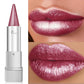 Pearlescent Sparkle Lipstick, Waterproof 24H Long Lasting, Lightweight Shiny Lip Makeup, Colorfast for Girls