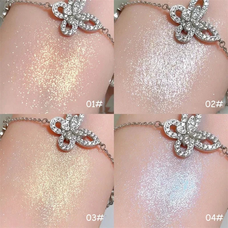 Potato Texture Glitter Eyeshadow Palette Monochrome Pearlescent Diamond Highlighter Lasting Brighten Shiny Eyes Makeup Cosmetics