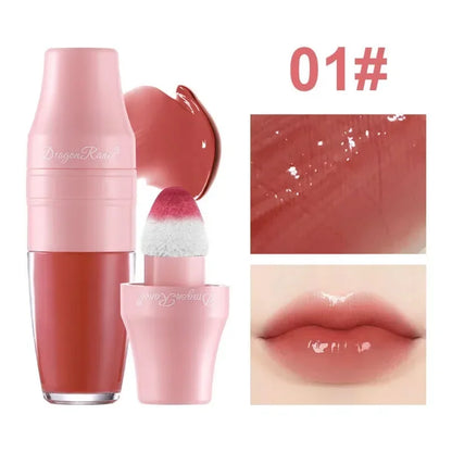 Multi Purpose Liquid Blusher Dye Lip Cheek Liquid Lip Glaze Gloss Waterproof Non-stick Cup Lip Stain Blush Tint Lasting Makeup