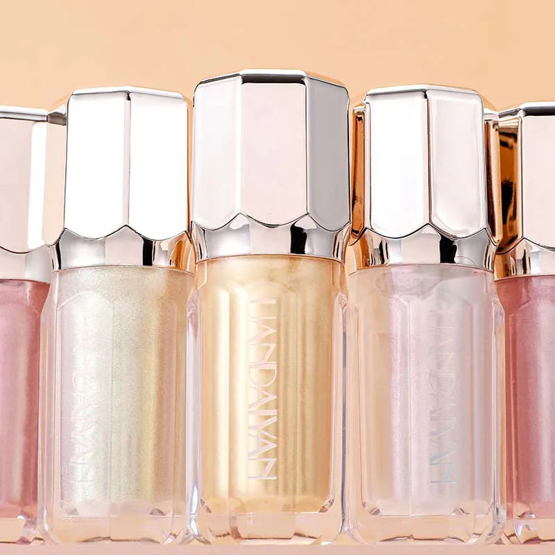 Facial Body Liquid Highlighter Contouring Brightening Makeup Long Lasting Shimmer Moisturizing Highlight Eyeshadow Blush Liquid