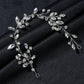 Flower rhinestone hair ornament Hair clip Handmade alloy rhinestone hair clip Bridal wedding hair ornament crystal hair ornament