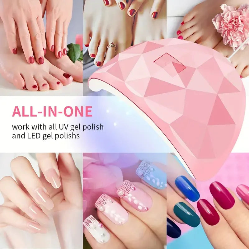 LULAA 54W USB Cabin UV LED Nail Gel Led Lamp for Nails Accessories Professional Material Nail Drying Lamp for All Manicure