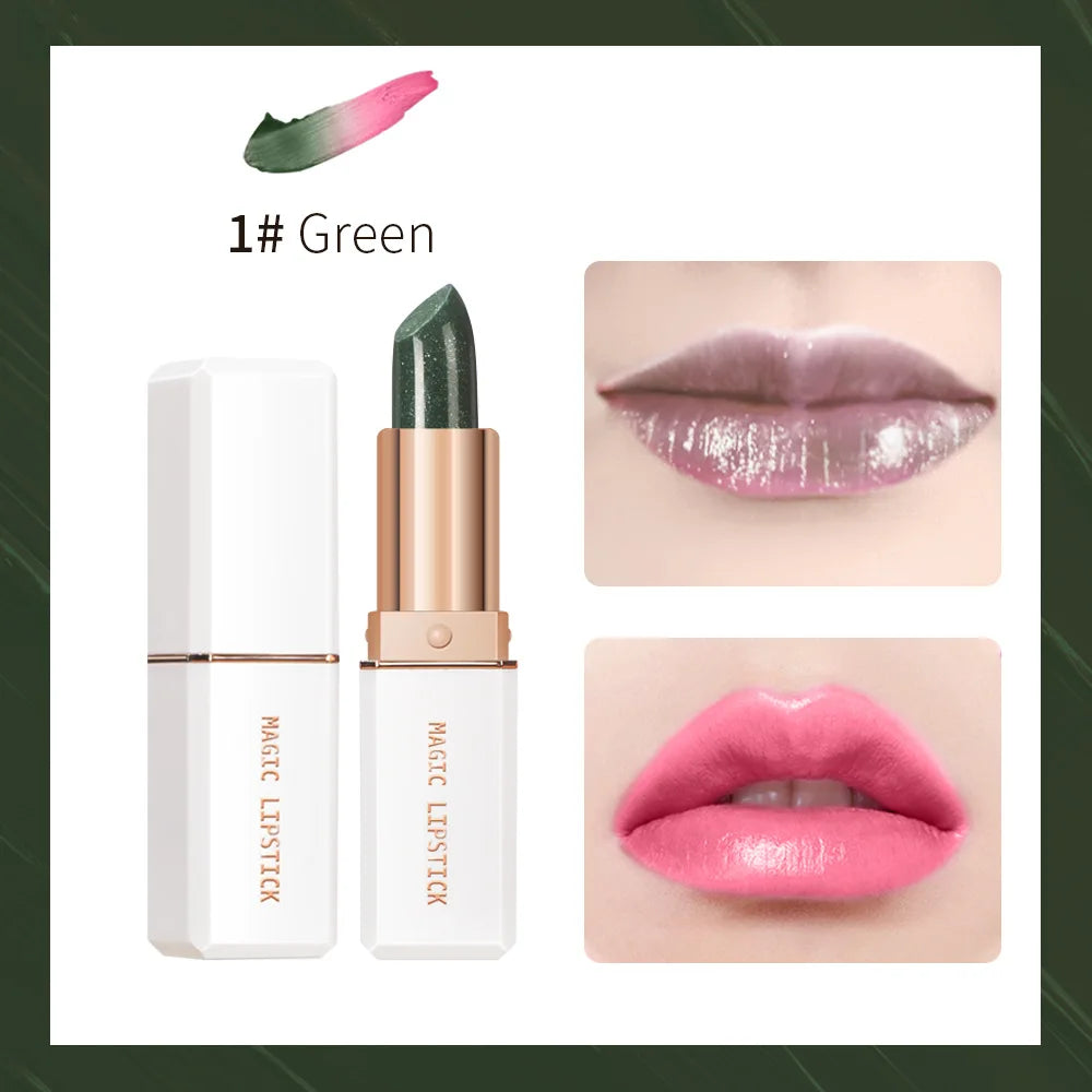 Blue Rose Lipstick Makeup Temperature Color Changing Lipstick Velvet Matte Moisturizing Waterproof Non-stick Cup Shiny Lipstick