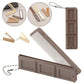 2 in 1 Folding Chocolate-Shaped Folding Comb with Mirror Portable Massage Comb Brush for Salon Travel Hair Smooth Styling Tools