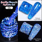7.5ML Black Cat Eye Magnetic Glitter Gel Nail Polish Ultra-Bright Black Shine Long-Lasting Soak Off UV Nail Art Varnish Manicure