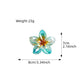 Bohemia Egg Flower Flower Hair Clips Fashion Flower Shape Headwear Shark Clip Plastic Colorful Flowers Claw Vacation