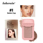 Single Color Butter Blush Matte Natural Cheek Tint Waterproof Face Contouring Cosmetics Blush Powder Face Soft Female Makeup