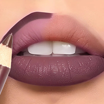 Dark Brown Waterproof Lip Liner Matte Long Lasting Makeup Pens 28 Colors Non-stick Cup Lipstick Pencil Women Party Lip Cosmetic