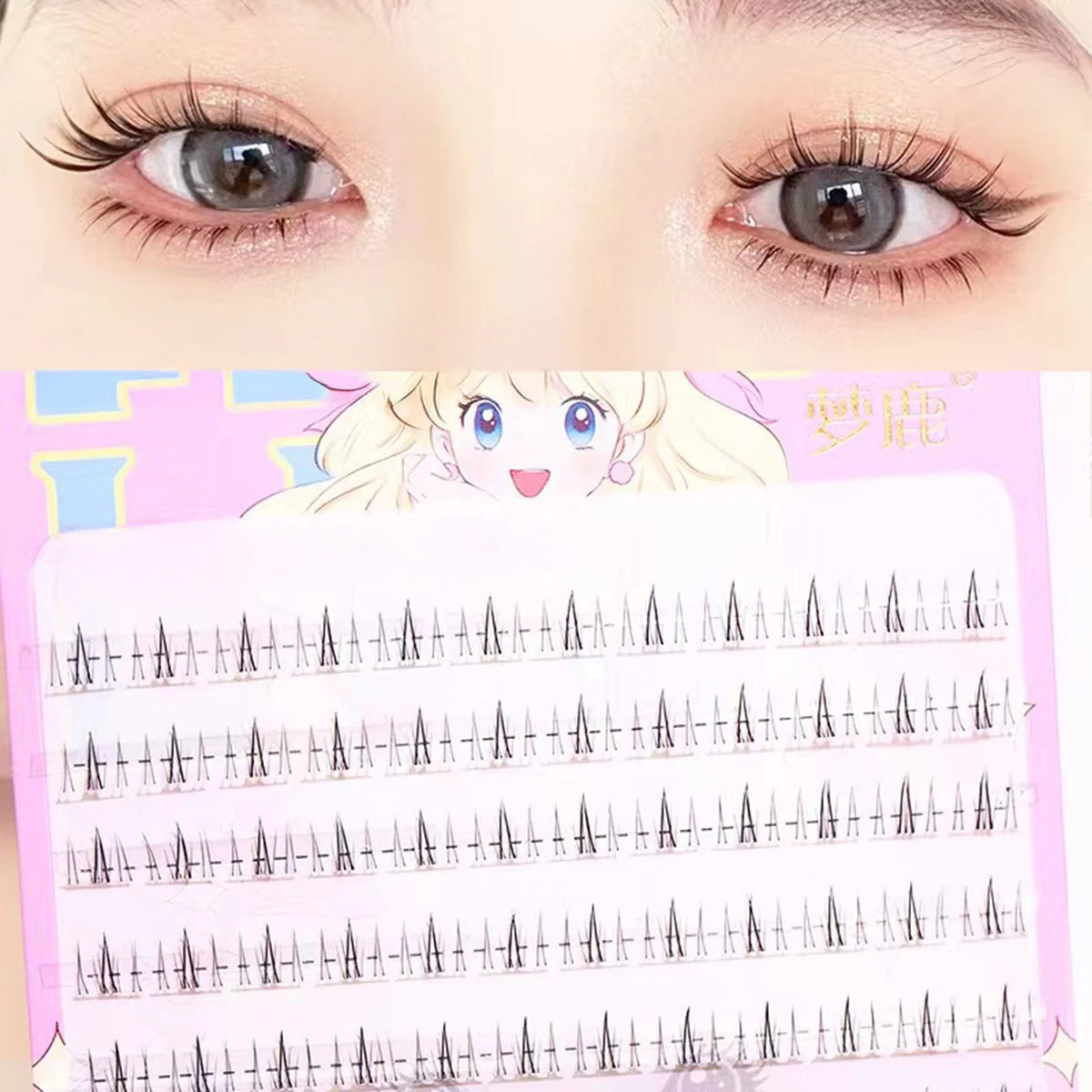 Natural False Under Eyelashes bottom lashes Transparent band cluster Dramatic Volume lower lash For Women Daily eyelash makeups