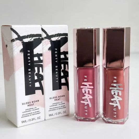Fenty Beauty Lip Gloss Lipstick Water Gloss Highlight Mirror Lasting FUSSY HEAT RIRI Sparkling Charming Moisturizing Lip Care