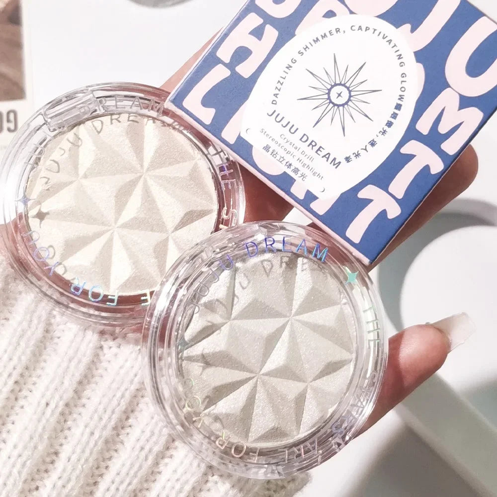 Shimmer Glow Highlighter – 2-Color Palette for Radiant Skin, Brighten & Contour, Festival & Party Makeup, Long-Lasting Shine