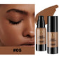 Long-Lasting Waterproof Liquid Foundation with Oil Control & Moisturizing, High Coverage Sweat-Resistant Concealer for Women,