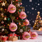 7PCS Christmas Mini Makeup Set - Lipstick Concealer Blush Puff 5-In-1 Palette Creative Ball Packaging For Daily Beginners Holida