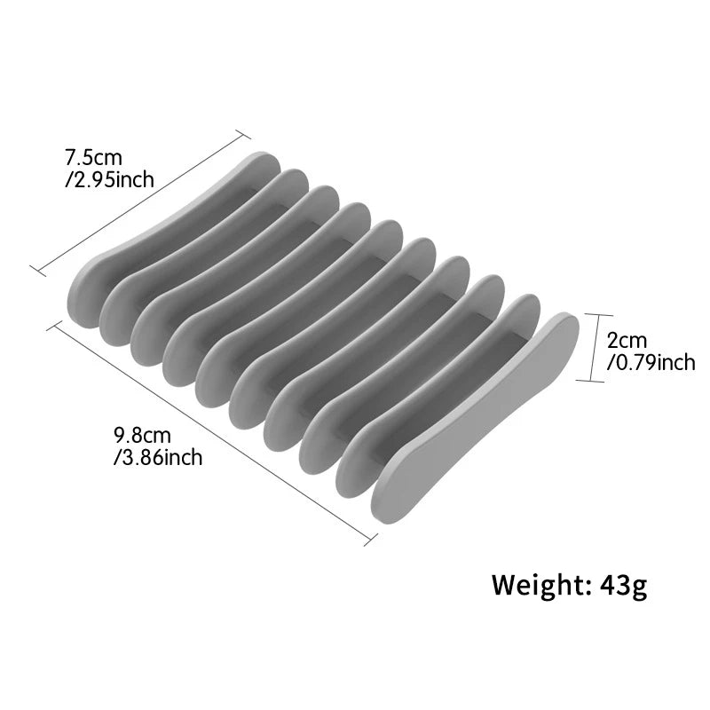 Hot Sale Perfect Innovative Easy To Clean Innovative Premium Silicone Silicone Self Draining Soap Dishes Compact And Soap Holder