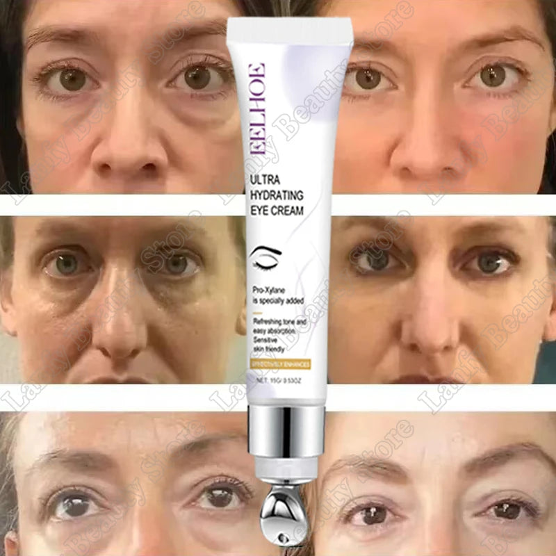 Instant Eye Bag Removal Cream Collagen Anti-Wrinkle Fade Fine Lines Firming Skin Anti Dark Circle Puffiness Brighten Eye Care