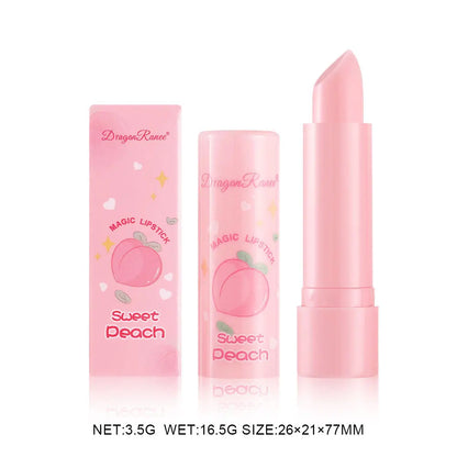 Color Shift Lip Balm Hydrating Long Lasting Moisturizing Peach Jelly Stain Waterproof Smooth Repair Care Makeup