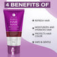 Water Ice Levin New Purple keratin biotin hair mask, repair damaged frizz, 10 seconds softness nourishment, straight hair care