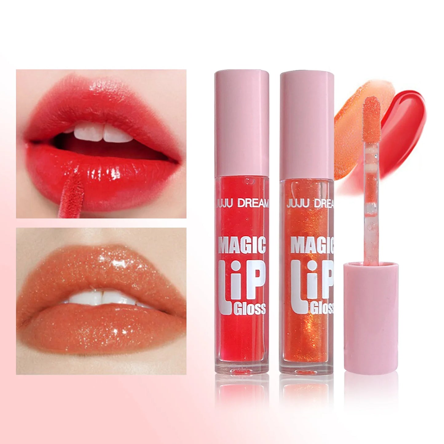 6pcs Jelly Lip Oil Set – Hydrating, Shimmering Gloss, Waterproof, Long-Lasting, Easy Application, Unisex, Multi-Shade Combo
