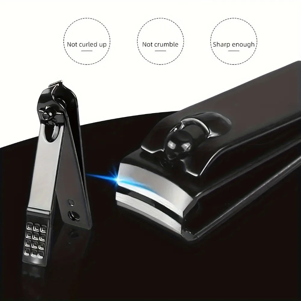 7Pcs Unisex Stainless Steel Manicure Set with Nail File Portable Travel Grooming Kit Nail Scissors Grooming Tools Kit Clippers