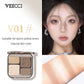 VEECCI Highlighters Bronzers Makeup Palette Matte Shimmer Natural Three-dimensional Nose Contour Powder Palet Chinese Cosmetics