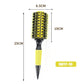 Professional 1PC 6 Sizes Round Wooden Hair Brush Boar Bristle Mix Nylon Salon Women Hair Styling Tools Yellow Brazil Hair Curler