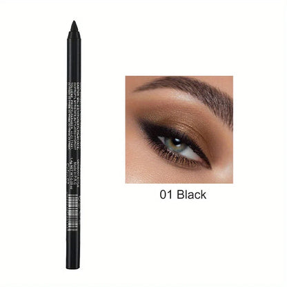6 Color Colourful Eyeliner Pen High Pigment Pearly Shimmer Metallic Smokey Punk Gothic Eyeliner Long Lasting Waterproof