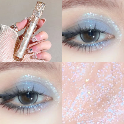 Halloween Glitter Eyeshadow Liquid - Glossy glitter long-lasting singlecolor tiny sparkling shimmer eyeshadow for festive makeup