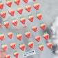 Lovely Red Fruit Strawberry Cherry Bowknot Love Heart Star Silk Ribbon 5D Nail Art Stickers Chic Self Adhesive Manicure Decal