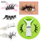 Reusable Magnetic Eyelashes 1 Pair Natural Curly Fluffy Magnetic False Eyelashes No Glue Needed Lashes Makeup with Tweezer Set
