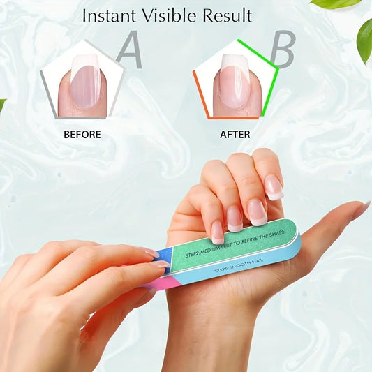 7 Sides Nail Buffers Files Professional Polisher for Nail Art Manicure Polishing Block Buffing Accessories Cream Tools 7 Sides N