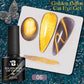 1- 6pc Golden Glitter Cat Magnetic Nail Gel Cat Eye Holographic Reflective Semi Permanent UV Gel Soak Off Sparkling Nail Art