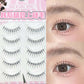 Korean Style False Eyelashes strips Clear Lightweight Natural Look Individual cluster Lashes for Women K-Pop Makeup