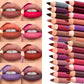 Dark Brown Waterproof Lip Liner Matte Long Lasting Makeup Pens 28 Colors Non-stick Cup Lipstick Pencil Women Party Lip Cosmetic