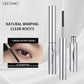 GECOMO Small Silver Tube Eyelash Mascara Brown - 12H Waterproof Long Thick Dense Curly Non-smudging Long-lasting Natural