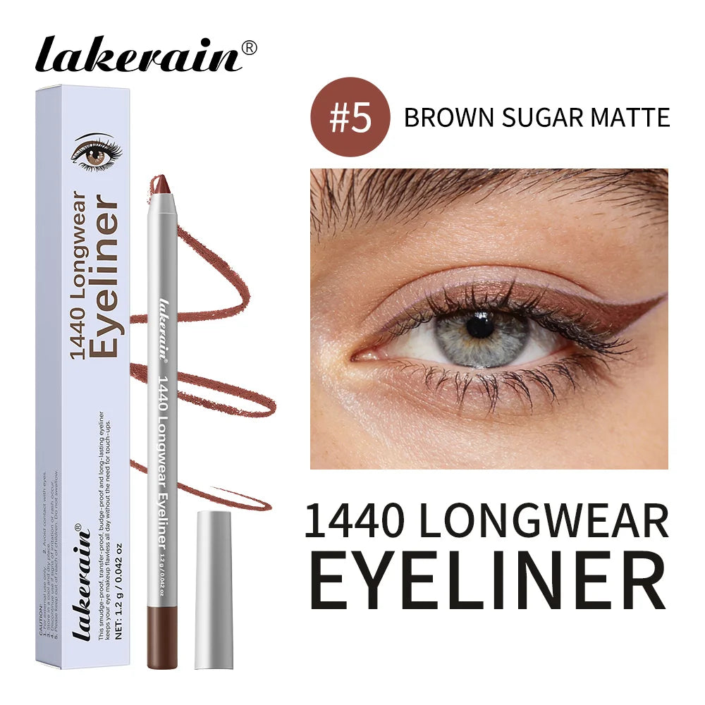 Longwear Eyeliner Smooth Precise Tip Waterproof Smudge-proof Long Lasting Wear Rapid Shaping Soft Mist Makeup Smokey Eyeliner