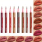 Matte Lip Liner Pencil Waterproof Smooth Application Smudge-Proof Moisturising Highly Pigmented 6 Colors Lip Contouring Makeup