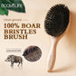 Boar Bristle HairBrush Wood Hair Brush Peine OAK Wood Combs for Women Barber Beauty Care Paddle Scalp Massage Brush