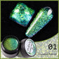 7.5ML Black Cat Eye Magnetic Glitter Gel Nail Polish Ultra-Bright Black Shine Long-Lasting Soak Off UV Nail Art Varnish Manicure