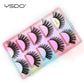 YSDO Eyelashes 3/5 Pairs Natural Long 3D Mink Lashes Fluffy Volume Mink False Eyelashes Cruelty Free Wispy Lashes Makeup Cilios