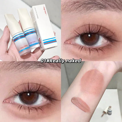 Pearlescent Matte Liquid Eyeshadow Wet and Bright Highlighter Stick Clear Glitter Contour Makeup Facial Brightening Cosmetics