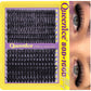 DIY Cluster Lashes 3‑Fold Eyelash Book Large Capacity 6 Styles Mixed Individual Lashes 8‑16mm Spiky Manga Cat Eye Lash Extension