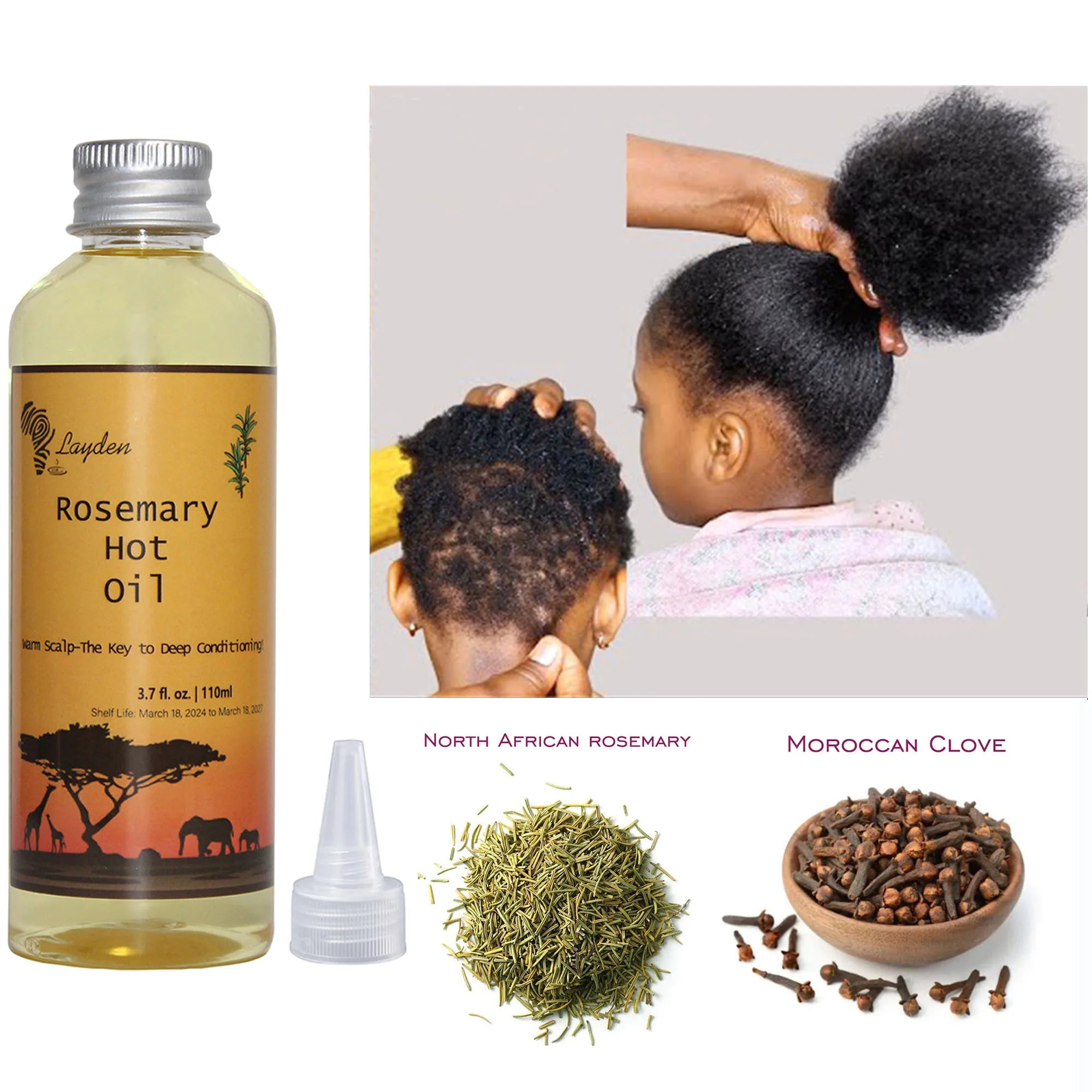 One Touch to Gorgeous 110 ml African Rosemary＆ Cloves Hot Oil Accelera ...