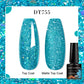 MEET ACROSS 160 Colors 7.3ml Gel Nail Polish Vernis Glitter Sparkly Semi Permanent Soak Off LED UV Gel Varnish Nail Art Manicure