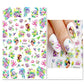 1pcs Sakura Flower 3D Nail Stickers White Cherry Blossom Nail Art Decals Spring Summer Adhesive Slider Decor Wedding Manicure