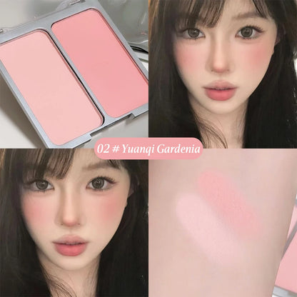 SWEETMINT Two-color Blush Matte Brightening Low Saturation Shrinking And Expanding Natural Two-in-one Blush