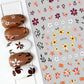 Cherry Blossom 3D Nail Stickers White Flower Petals Nail Art Decals Elegant Wedding Design Spring Sakura Manicure Slider Decor