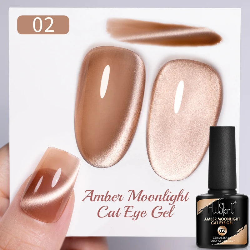 7.5ML Pink Blue Nail Gel Cat eye Semi Permanent Nail Art Soaking UV LED Nail Salon DIY Nail Salon Gel For Autumn And Winter